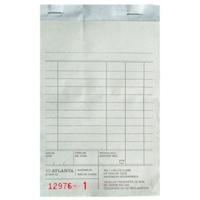 Kassablok Djois Atlanta met kopie (carbon) 142x100mm 50x2vel wit - thumbnail