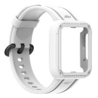 Siliconen sportband met case - Wit - Xiaomi Redmi Watch 2 (Lite) - thumbnail