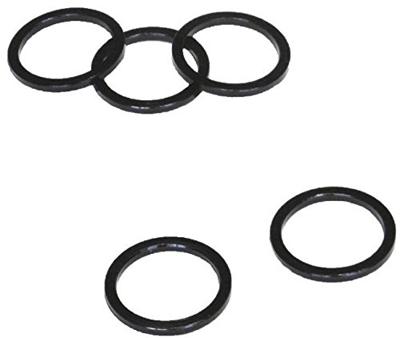 VWP balhoofdtussenring spacer alu 10mm 1.1/8" zwart p/5