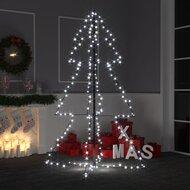 VidaXL Kegelkerstboom 200 led&apos;s binnen en buiten 98x150 cm