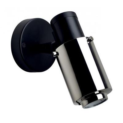 DCW Editions Biny Spot Bulb Wandlamp - Zwart/nikkel - zonder schakelaar DCW Editions Biny Spot Bulb Wandlamp - Zwart/nikkel - zonder schakelaar