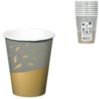 Folat drinkbekers wegwerp golden dawn 250 ml 8 stuks | 24 stuks - thumbnail