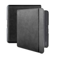 Lunso - Lederen sleepcover hoes - Kobo Forma (8 inch) - Zwart - thumbnail