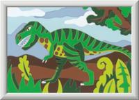 Ravensburger creart schilderen op nummer - dwalende dinosaurus - thumbnail