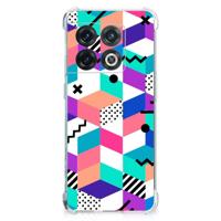 OnePlus 10 Pro Shockproof Case Blokken Kleurrijk - thumbnail