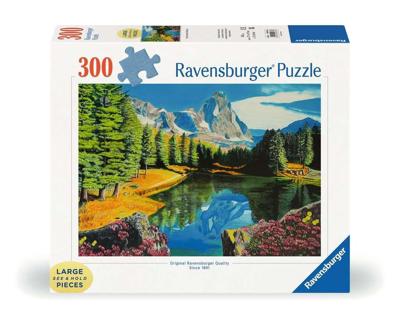 Ravensburger puzzel rocky mountain reflections 300 XL stukjes Ravensburger puzzel rocky mountain reflections 300 XL stukjes