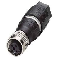 Phoenix Contact 1641756 Sensor/actuator connector, niet geassembleerd M12 Aantal polen (sensoren): 4 Bus, recht 1 stuk(s) - thumbnail