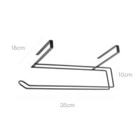 Metaltex Keukenrolhouder 35x18x10 cm Zwart - thumbnail