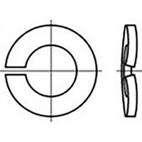 TOOLCRAFT TO-6854406 Veerring Binnendiameter: 6 mm DIN 128 RVS V2A A2 100 stuk(s) - thumbnail