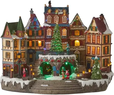 Luville General Village scenery with christmas tree adapter included