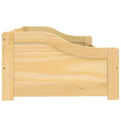 Slaapbank met 2 lades IRUN 90x200 cm massief grenenhout - thumbnail