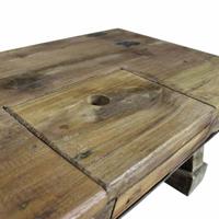 Salontafel 90x50x35 cm massief gerecycled hout - thumbnail