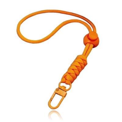 Telefoonkoord/Sleutelhanger met Karabijnsluiting en Koordstopper - Oranje