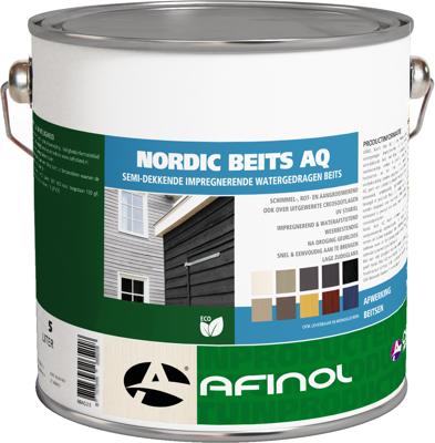Afinol Nordic Beits AQ Zomerblauw 5 liter Afinol Nordic Beits AQ Zomerblauw 5 liter