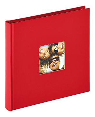 walther+ design FA-199-R Fotoalbum (b x h) 18 cm x 18 cm Rood 30 bladzijden