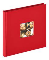 walther+ design FA-199-R Fotoalbum (b x h) 18 cm x 18 cm Rood 30 bladzijden - thumbnail