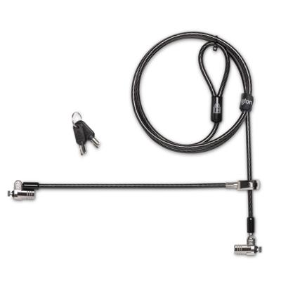 Kensington Laptopslot Sleutelslot Aansluiting voor twee laptops, Supersterke T-Bar sluitkop voor bescherming tegen 2430 mm Microsaver 2.0 Twin Kensington Laptopslot Sleutelslot Aansluiting voor twee laptops, Supersterke T-Bar sluitkop voor bescherming tegen 2430 mm Microsaver 2.0 Twin