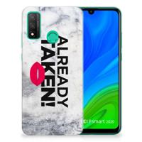 Huawei P Smart 2020 | Siliconen hoesje | met naam Already Taken White - thumbnail