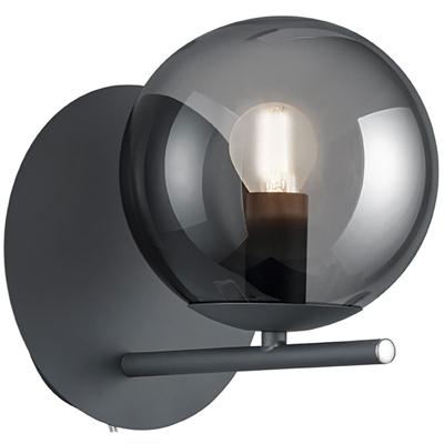 Moderne LED Wandlamp - Antraciet Aluminium - E14 Fitting