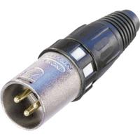 Neutrik NC3MXCC XLR-connector Stekker, recht Aantal polen: 3 Zilver 1 stuk(s) - thumbnail