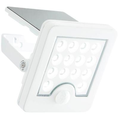 Buitenwandlamp - BRILLIANT - LUTON - LED en solar - Bewegingsmelder - Kunststof en metaal - 4 W - Wit