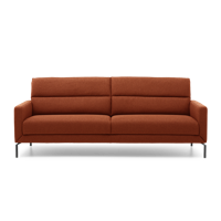 Relaxbank 3-Zits T-501 Donkeroranje Stof - thumbnail