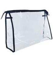 Voorkappers Opberg etui transparant groot met rits - thumbnail