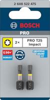 Bosch Accessories Bosch Power Tools 2608522475 T-bit 2-delig T-profiel - thumbnail