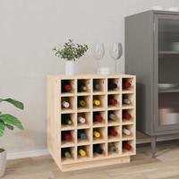 Wijnkast 55,5x34x61 cm massief grenenhout - thumbnail