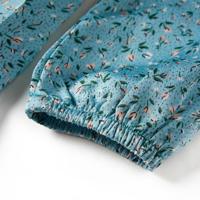 Kinderjurk met lange mouwen 140 blauw - thumbnail