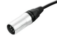 PSSO DMX Cable XLR 5-pin 3m bk Neutrik - thumbnail