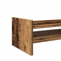 VidaXL Monitorstandaard 50x27x20 cm bewerkt hout oud houtkleurig - thumbnail