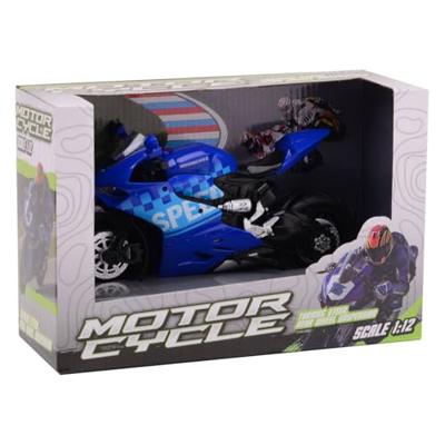 Merkloos / Sans Marque Race motorfiets in doos 3 assorti