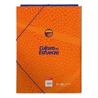 Map Valencia Basket M068 Blauw Oranje A4 - thumbnail