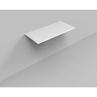 Topblad BWS Marble 120,5x46x1,5 cm Mat Wit Marmer - thumbnail