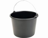 Bouwemmer 12 liter zwart - thumbnail