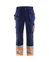 Blåkläder Werkbroek High-Vis 15291860 | Marineblauw/Oranje | Maat 50 - 7330509353608 - thumbnail