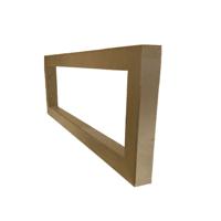 Zichtbare Beugels voor Bovenblad 2 cm Mat Goud (2 stuks) - thumbnail