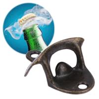 2 stuks Vintage fles opener muur gemonteerde wijn bier opener (antiek brons) - thumbnail