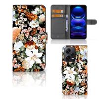 Hoesje voor Xiaomi Poco X5 Pro | Note 12 Pro 5G Dark Flowers - thumbnail