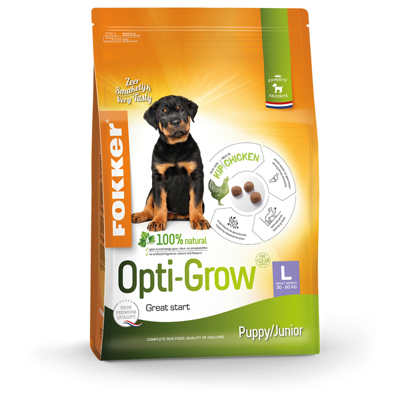 Fokker Opti-Grow L Puppy/Junior hondenvoer 2 x 2,5 kg Fokker Opti-Grow L Puppy/Junior hondenvoer 2 x 2,5 kg