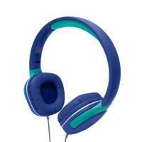 Celly, Hoofdtelefoon met kabel voor kinderen, geïntegreerde microfoon, verstelbare hoofdband, compatibel met AUX-apparaten, jack 3,5 mm, kleur lichtblauw - thumbnail