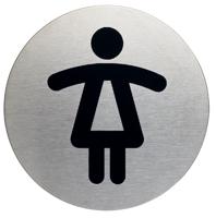 Infobord pictogram Durable 4904 wc dames rond 83mm - thumbnail