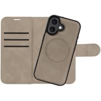 Just in Case Wallet Case 2 in 1 MagSafe voor Apple iPhone 16 Telefoonhoesje Bruin - thumbnail