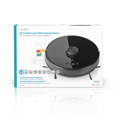 Nedis Robotstofzuiger | Laser navigatie | Wi-Fi | 0.6 l | Zwart | 1 stuks - WIFIVCL001CBK WIFIVCL001CBK Nedis Robotstofzuiger | Laser navigatie | Wi-Fi | 0.6 l | Zwart | 1 stuks - WIFIVCL001CBK WIFIVCL001CBK
