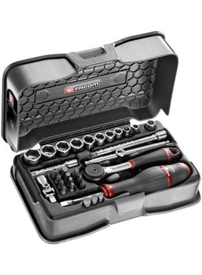 Facom doppendoos 1/4' 6-k mm r.161b 31 stuks - R.161-5P6