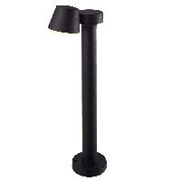 Memphis LED sokkellamp - 80cm - 6 Watt 300lm - Kantelbaar - IP54 - 3000K warm wit - Buitenlamp - Padverlichting - Zwart - Staande buitenlamp - thumbnail