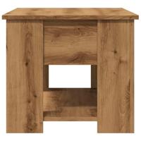 Salontafel 79x49x41 cm bewerkt hout artisanaal eikenkleur - thumbnail