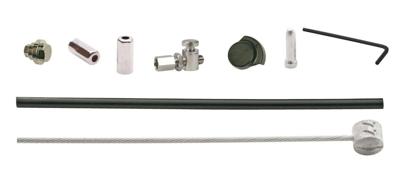 Elvedes rollerbrake kabelkit br-im85/81/55/45 1700mm / 2250mm rvs zwart (op kaart)