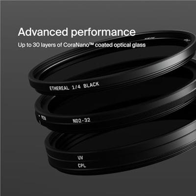 Urth 58mm Cinematic Filter Kit Plus+ (UV, CPL, ND32, Ethereal 1/4 Black Mist) Urth 58mm Cinematic Filter Kit Plus+ (UV, CPL, ND32, Ethereal 1/4 Black Mist)